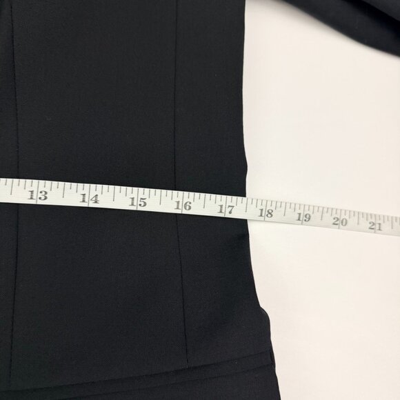 J. Crew Boyfriend Blazer Womens Size 6 Black Longline Wool Blend Single Breasted - Picture 9 of 14